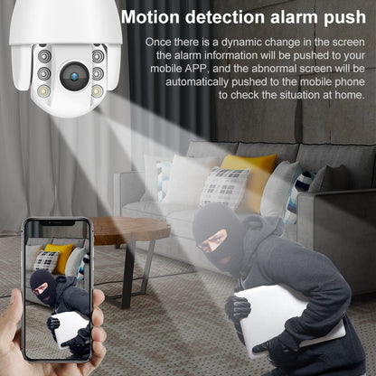 QX2 4G (US Version) 1080P HD 360 Degrees Panoramic Day and Night Full-color Waterproof Smart Camera, Support Motion Detection / Two-way Voice / TF Card, AU Plug - Security by buy2fix | Online Shopping UK | buy2fix