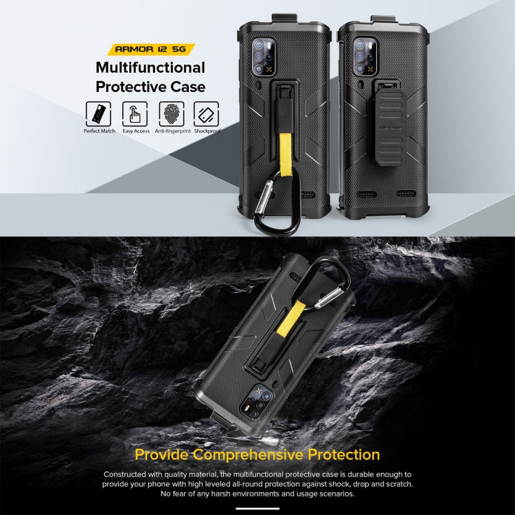 For Ulefone Armor 12 5G Multifunctional TPU + PC Protective Case with Back Clip & Carabiner (Black) - Ulefone Cases by Ulefone | Online Shopping UK | buy2fix