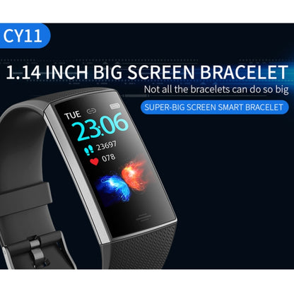 CY11 1.14 inches IPS Color Screen Smart Bracelet IP67 Waterproof, Support Step Counting / Call Reminder / Heart Rate Monitoring / Sleep Monitoring (Blue) - Smart Wear by buy2fix | Online Shopping UK | buy2fix