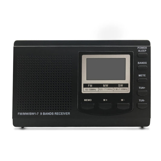 HRD-310 Portable FM AM SW Full Band Digital Demodulation Radio (Black) - Consumer Electronics by buy2fix | Online Shopping UK | buy2fix
