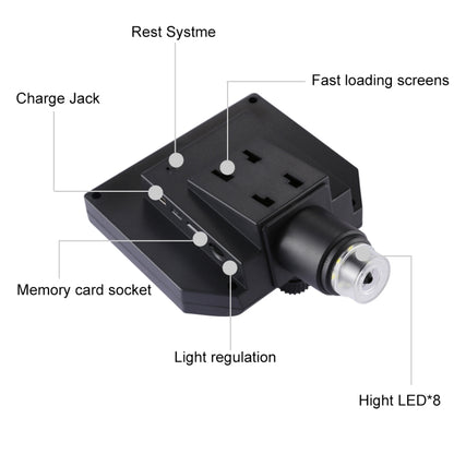 G600 600X 3.6MP 4.3 inch HD LCD Display USB Charging Portable Digital Microscope with LED Light, Support Micro SD Card(64GB Max), US Plug, AC 100-240V - Consumer Electronics by buy2fix | Online Shopping UK | buy2fix