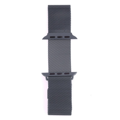 Milanese Loop Magnetic Stainless Steel Watch Band for Apple Watch Ultra 49mm / Series 8&7 45mm / SE 2&6&SE&5&4 44mm / 3&2&1 42mm(Dark Gray) - Watch Bands by buy2fix | Online Shopping UK | buy2fix