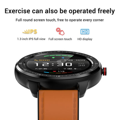 Z06 Fashion Smart Sports Watch, 1.3 inch Full Touch Screen, 5 Dials Change, IP67 Waterproof, Support Heart Rate / Blood Pressure Monitoring / Sleep Monitoring / Sedentary Reminder (Black) - Smart Wear by buy2fix | Online Shopping UK | buy2fix