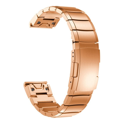 Quick Dismantling Steel Watch Band for Garmin Fenix 5S 20mm(Rose Gold) - Smart Wear by buy2fix | Online Shopping UK | buy2fix