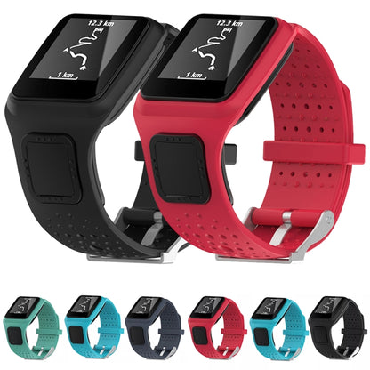 Silicone Sport Watch Band for TomTom 1 Series Runner / Cardio(Red) - Smart Wear by buy2fix | Online Shopping UK | buy2fix