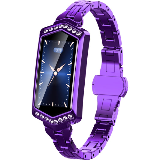 B78 0.96 inch IPS Color Screen IP67 Waterproof Smart Watch Wristband,Support Message Reminder / Heart Rate Monitor / Blood Oxygen Monitoring / Blood Pressure Monitoring/ Sleeping Monitoring (Purple) - Smart Wear by buy2fix | Online Shopping UK | buy2fix