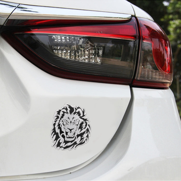 Car Lion Metal Stickers Personalized Aluminum Alloy Decorative Stickers, Size:8 x 7.5cm - 3D Metal Sticker by buy2fix | Online Shopping UK | buy2fix