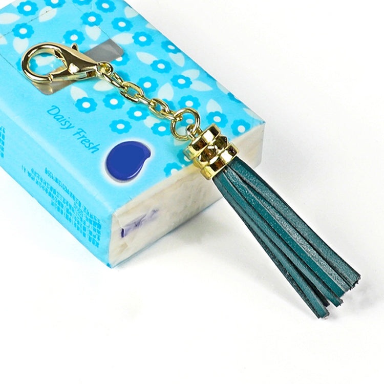 LS01 Tassel Zinc Alloy Keychain Car Hanging Bag Pendant (Dark Green) - Key Rings by buy2fix | Online Shopping UK | buy2fix