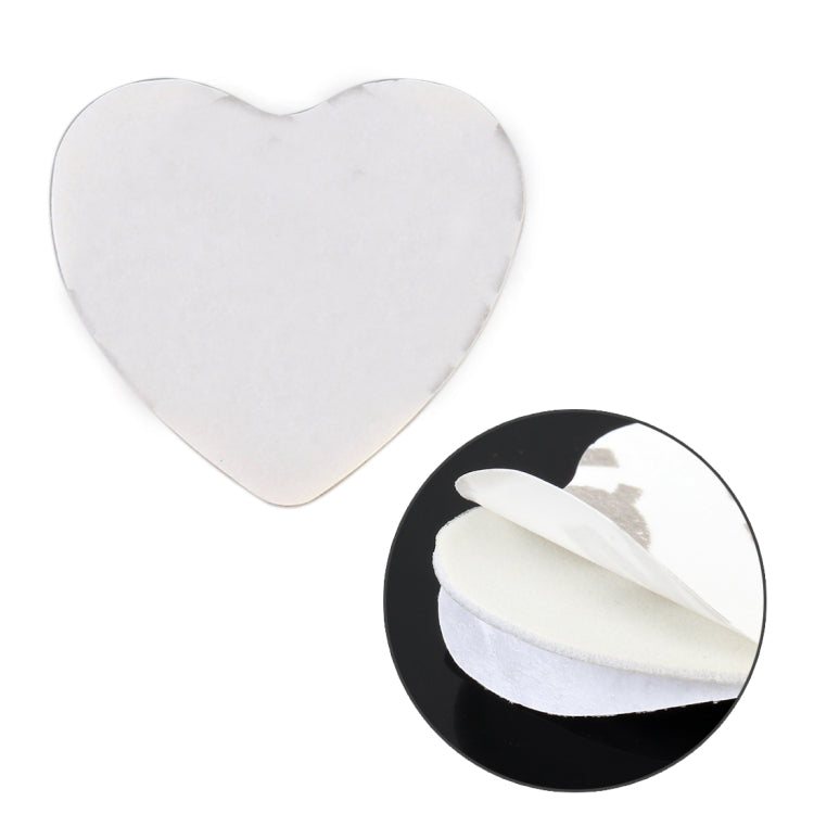 Heart Shape Car Metal Body Decorative Sticker (Silver) - Decorative Sticker by buy2fix | Online Shopping UK | buy2fix