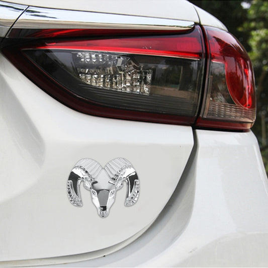 Bull Pattern Car Metal Body Decorative Sticker, Size : S (Silver) - Decorative Sticker by buy2fix | Online Shopping UK | buy2fix