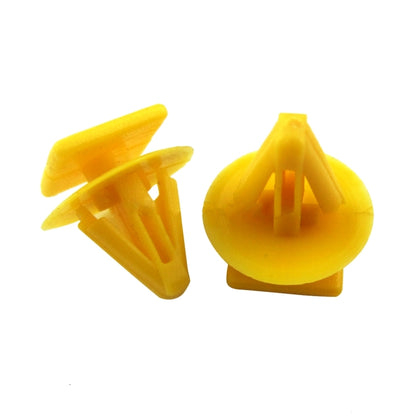 100 PCS Hole Plastic Rivets Fastener Push Clips(Yellow) - Auto Fastener & Clips by buy2fix | Online Shopping UK | buy2fix