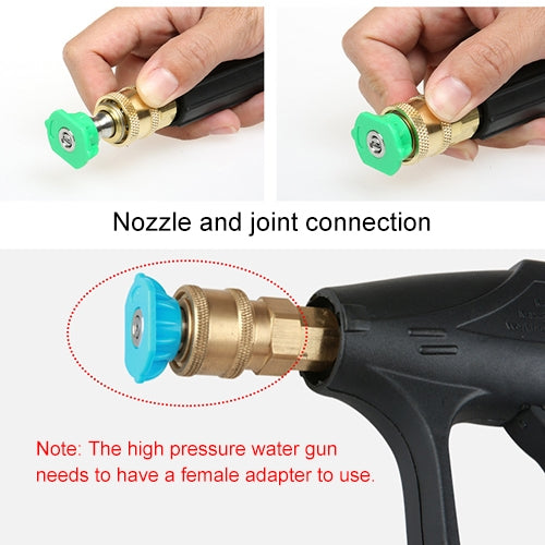 High Pressure Car Wash Gun Jet Nozzle Washer Accessories, Nozzle Angle: 40 Degree - Car Washer & Accessories by buy2fix | Online Shopping UK | buy2fix