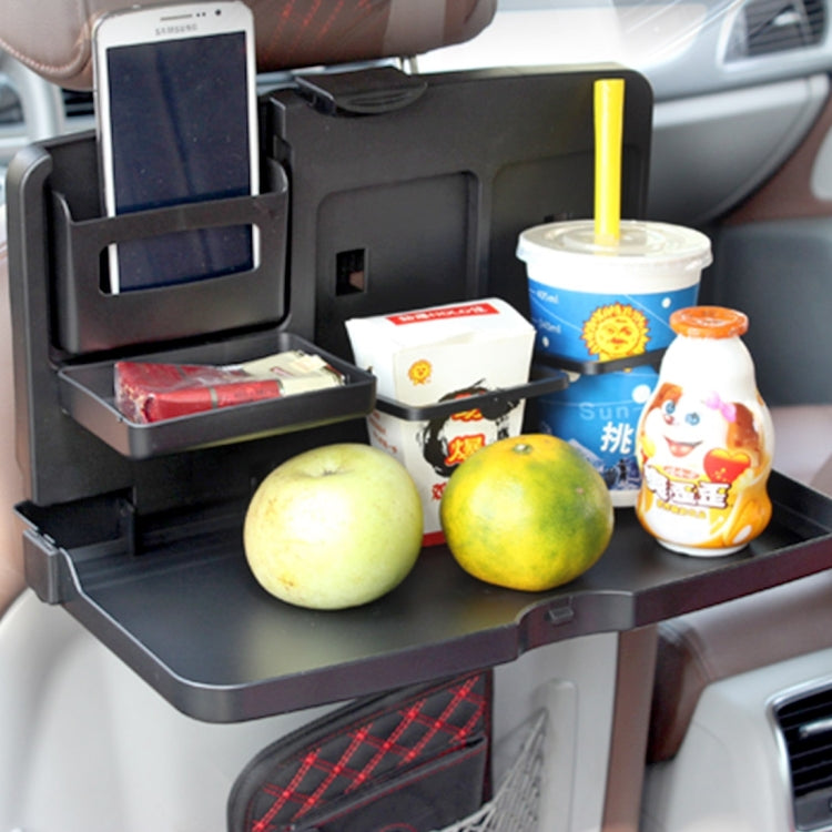SHUNWEI SD-1503 Vehicle Multi-function Foldable Tray Back Seat Table Drink Food Cup Holder Travel Dining Tray Organzier - Stowing Tidying by SHUNWEI | Online Shopping UK | buy2fix
