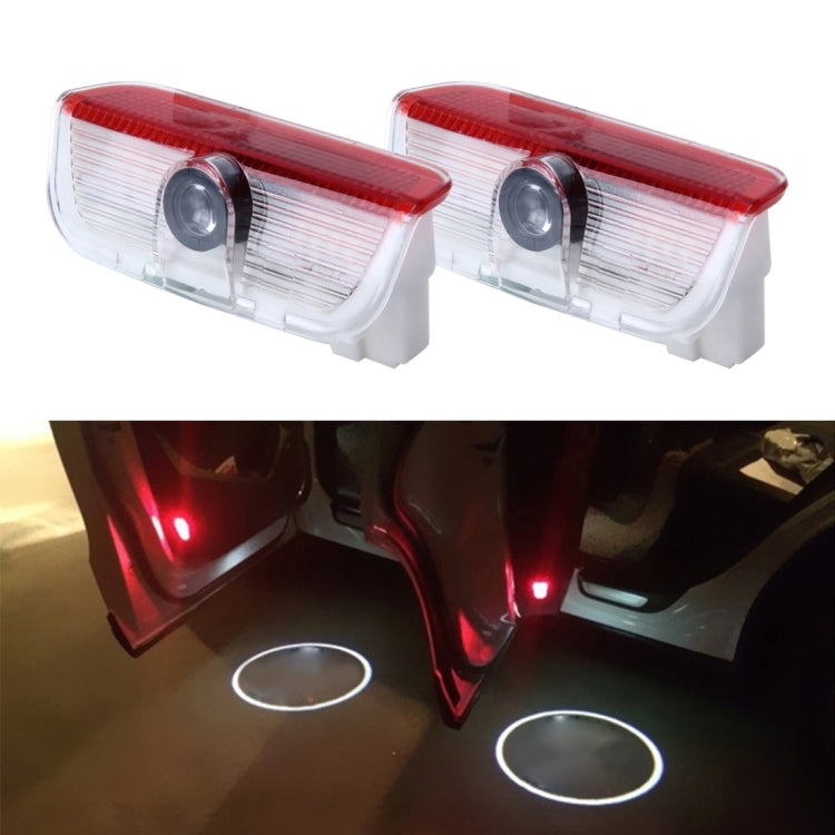 2 PCS LED Car Door Welcome Logo Car Brand 3D Shadow Light for Skoda - Door Lights by buy2fix | Online Shopping UK | buy2fix