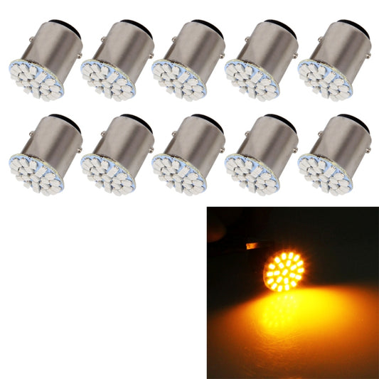 10 PCS Car Auto 1.2W 1157 BAY15D 22-LED Bulbs Brake Light - Arrow Turn Lights by buy2fix | Online Shopping UK | buy2fix