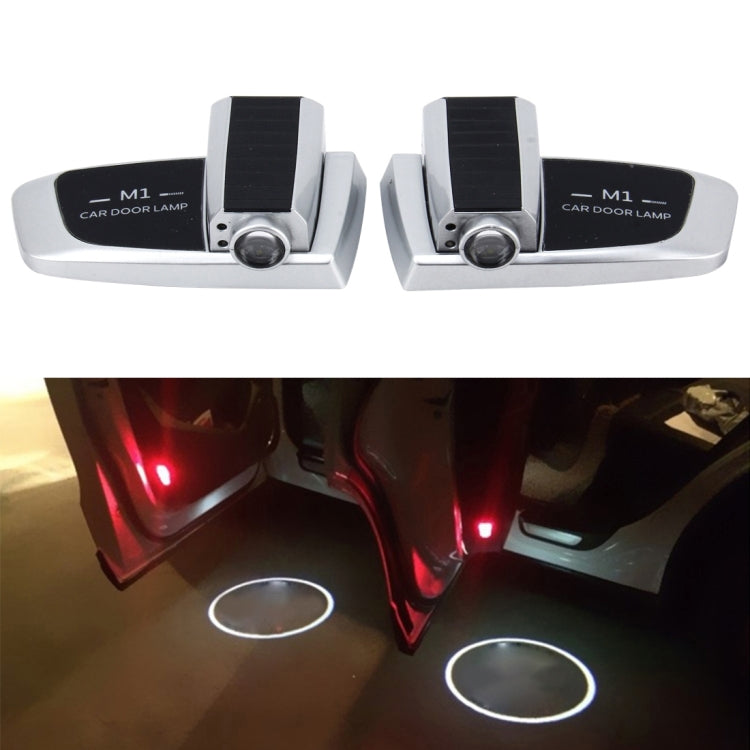 2 PCS Intelligent Induction HD Projection Car Door Welcome Lamps Display Logo for Ferrari(Silver) - Door Lights by buy2fix | Online Shopping UK | buy2fix