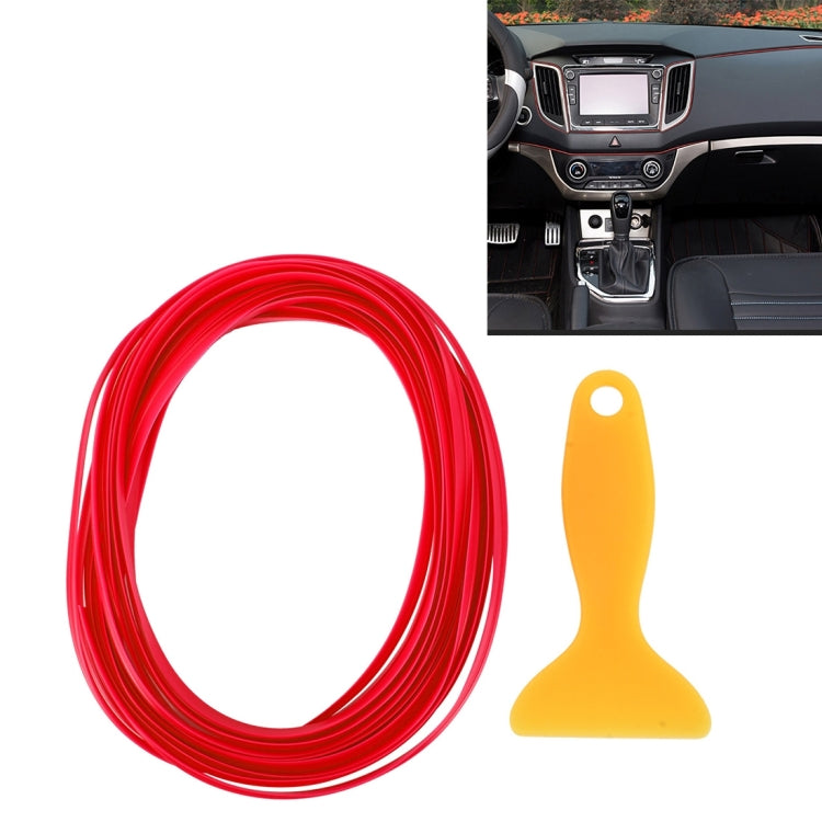 5m Flexible Trim For DIY Automobile Car Interior Moulding Trim Decorative Line Strip with Film Scraper(Red) - Anti Collision Sticker by buy2fix | Online Shopping UK | buy2fix