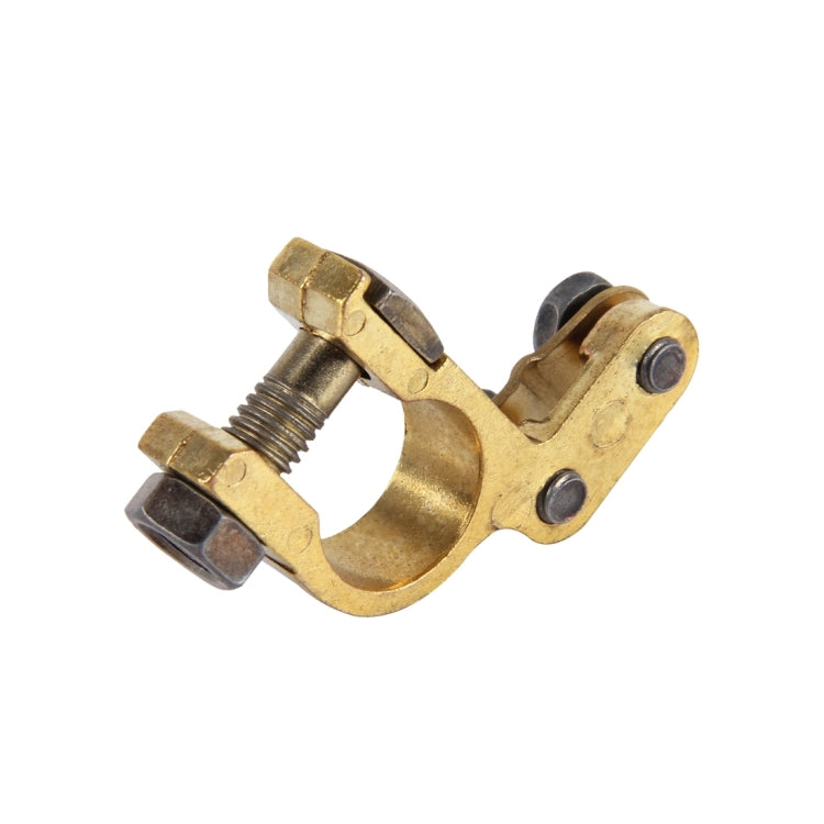 2 PCS Brass Positive and Nagative Car Battery Connectors Terminals Clamps Clips, Inner Diameter: 1.7cm - In Car by buy2fix | Online Shopping UK | buy2fix