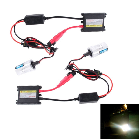 2PCS 35W HB4/9006 2800 LM Slim HID Xenon Light with 2 Alloy HID Ballast, High Intensity Discharge Lamp, Color Temperature: 6000K - Xenon Lights by buy2fix | Online Shopping UK | buy2fix