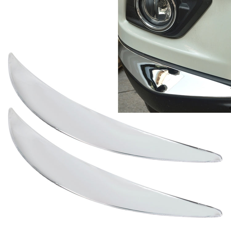 2 PCS Universal Car Auto Plastic Body Bumper Guard Protector Strip Sticker(Silver) - Anti Collision Sticker by buy2fix | Online Shopping UK | buy2fix