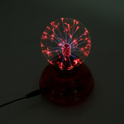 Car Auto Plasma Magic Ball Sphere Lightening Lamp with Hand-Touching Changing Pattern Model(Red) - Atmosphere lights by buy2fix | Online Shopping UK | buy2fix