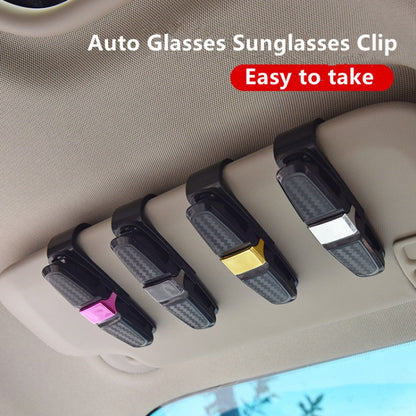 Vehicle Mounted Glasses Clip Car Eyeglass Bill Holder, Package: OPP Bag(Rose Red) - Sunglasses & Glasses Clips by buy2fix | Online Shopping UK | buy2fix