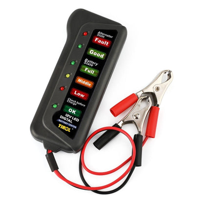 TIROL T16897 12V Auto Car Digital Battery Alternator Tester 6 LED Lights Display - In Car by buy2fix | Online Shopping UK | buy2fix
