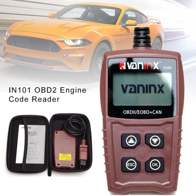 Vaninx IN101 Automotive Scanner Car OBDII / EOBD+ Can Battery Engine Fault Diagnosis Tool Battery Detector - In Car by buy2fix | Online Shopping UK | buy2fix