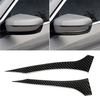 2 PCS Car Carbon Fiber Rearview Mirror Bumper Strip Decorative Sticker for BMW G30 (2018-2019) / G11 (2016-2019), Left Drive without Lens - Anti Collision Sticker by buy2fix | Online Shopping UK | buy2fix