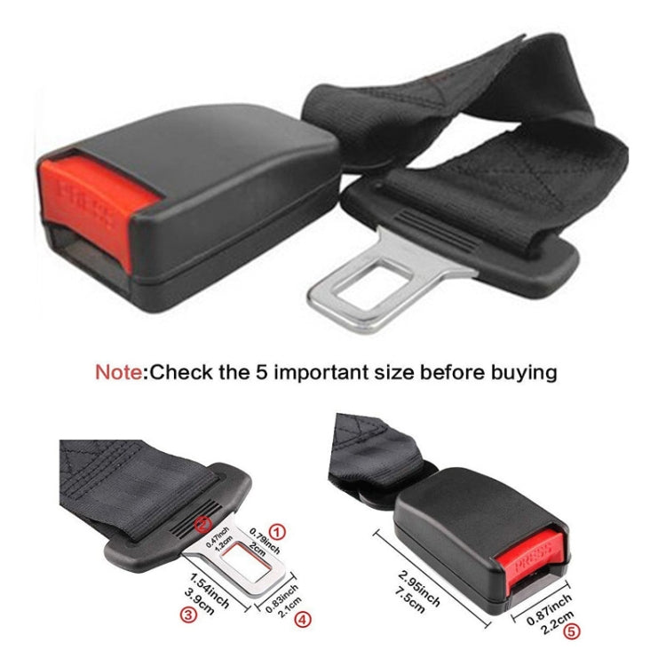 Universal Car Seat Belt Extension Strap, Length: 36cm - Seat Belts & Padding by buy2fix | Online Shopping UK | buy2fix