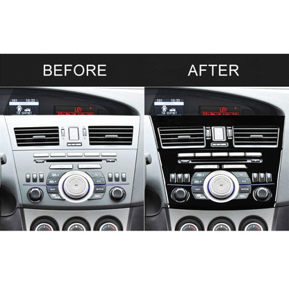 For Mazda 3 Axela 2010-2013 4 in 1 Car Central Control Radio Set A Decorative Sticker, Left Drive - In Car by buy2fix | Online Shopping UK | buy2fix