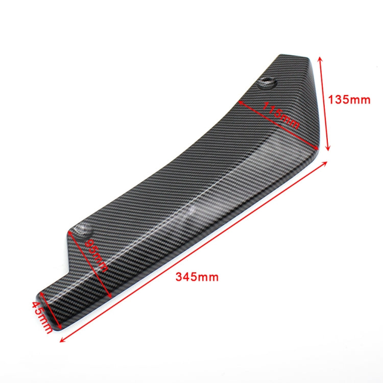 XH-6134 Carbon Texture Car Universal Modified Rear Spoiler Anti-collision Protector Bar Strip Guard Sticker - Anti Collision Sticker by buy2fix | Online Shopping UK | buy2fix
