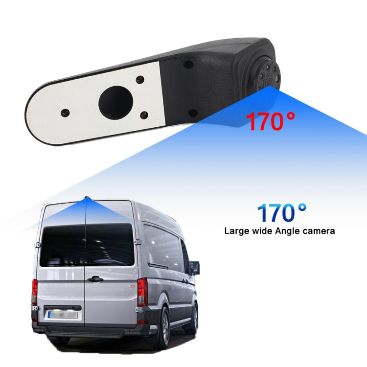 PZ475 Car Waterproof 170 Degree Brake Light View Camera + 7 inch Rearview Monitor for Volkswagen Crafter - In Car by buy2fix | Online Shopping UK | buy2fix