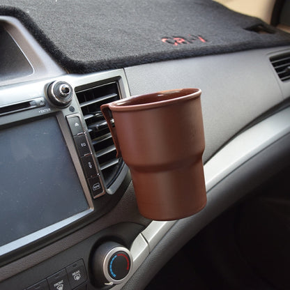 Multifunctional Car Water Cup Holder Hanging Storage Box Mobile Phone Holder Air Outlet Trash Can (Brown) -  by buy2fix | Online Shopping UK | buy2fix