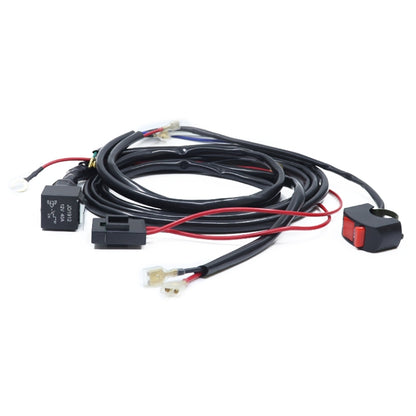 12V 2 in 1 Car / Motorcycle LED Spotlight Headlight Flashing Wiring Harness Cable - In Car by buy2fix | Online Shopping UK | buy2fix