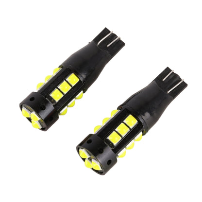2 PCS T10 DC12V / 6.5W Car Clearance Light 15LEDs SMD-3030 Lamp Beads (White Light) - In Car by buy2fix | Online Shopping UK | buy2fix