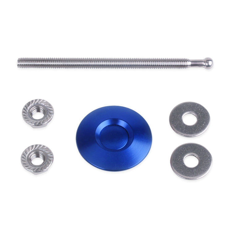 100mm Stainless Steel Quick-pins Push Button Billet Hood Pins Lock Clip Kit(Blue) - In Car by buy2fix | Online Shopping UK | buy2fix