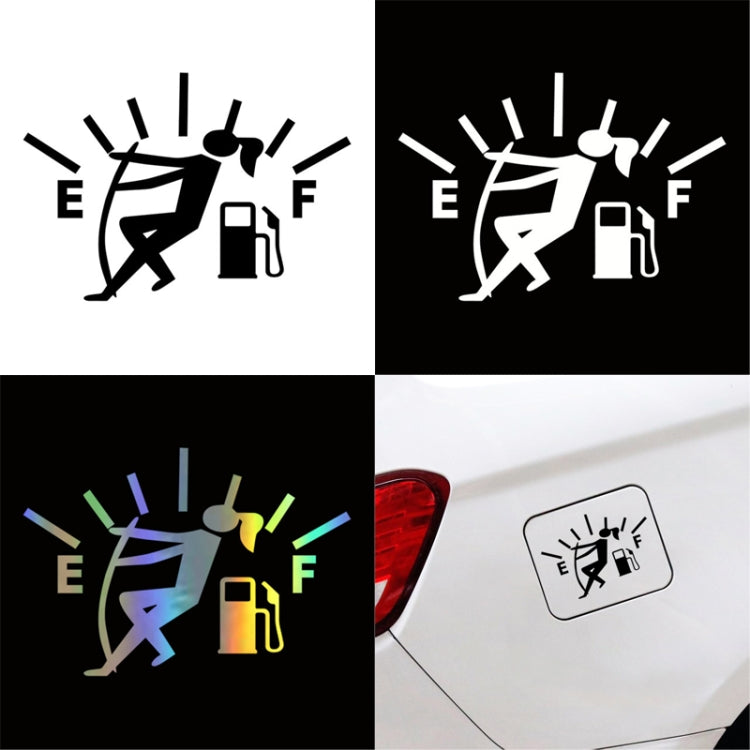10 PCS Female Pull Fuel Tank Pointer To Full Hellaflush Reflective Vinyl Car Sticker (Colour) - In Car by buy2fix | Online Shopping UK | buy2fix
