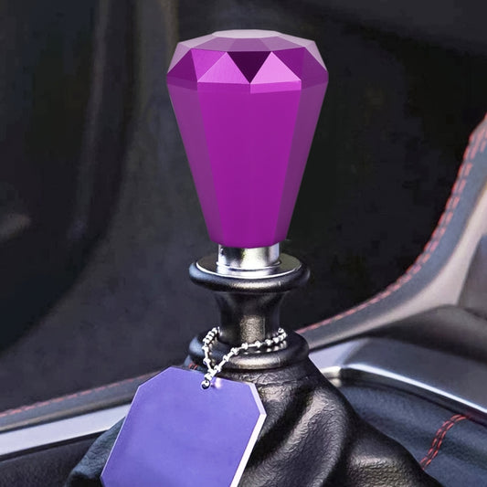 Universal Car Diamond Shape Metal Gear Shift Knob (Purple) - In Car by buy2fix | Online Shopping UK | buy2fix