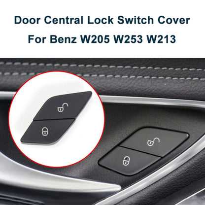 For Mercedes-Benz E-Class 2016-2021 Left Driving Car Left Side Door Lock Switch Buttons 2059055251 (Black) - In Car by buy2fix | Online Shopping UK | buy2fix