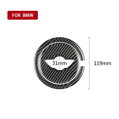 2 PCS Car Steering Wheel R Chassis Carbon Fiber Decorative Sticker for BMW MINI R55 / R56 / Countryman R60 / Paceman R61 -  by buy2fix | Online Shopping UK | buy2fix