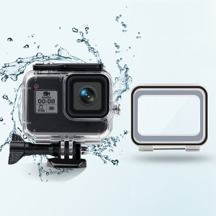 45m Waterproof Case + Touch Back Cover for GoPro HERO8 Black - DJI & GoPro Accessories by buy2fix | Online Shopping UK | buy2fix