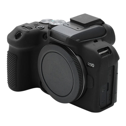 For Canon EOS R10 Soft Silicone Protective Case (Black) - Camera Accessories by buy2fix | Online Shopping UK | buy2fix