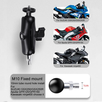 25mm Ball Head Motorcycle Rearview Mirror Fixed Mount Holder with 2 types of U-bolts for GoPro Hero11 Black / HERO10 Black /9 Black /8 Black /7 /6 /5 /5 Session /4 Session /4 /3+ /3 /2 /1, DJI Osmo Action and Other Action Cameras(Black) - DJI & GoPro Accessories by buy2fix | Online Shopping UK | buy2fix