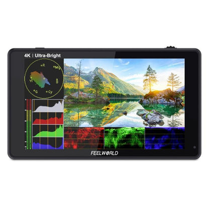 FEELWORLD LUT6 1920x1080 2600 nits 6 inch IPS Screen HDMI 4K Touch Control Camera Field Monitor - Camera Accessories by FEELWORLD | Online Shopping UK | buy2fix
