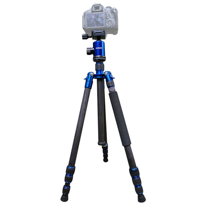 TRIOPO Oubao C-608S Adjustable Portable Carbon Fiber Tripod with Ball Head for SLR Camera - Tripods by TRIOPO | Online Shopping UK | buy2fix