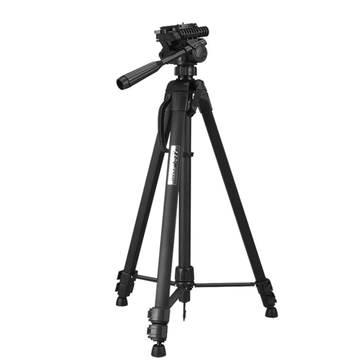 WeiFeng WT-3560 3-Section Folding Legs Live Broadcast Aluminum Alloy Tripod Mount (Black) - Camera Accessories by buy2fix | Online Shopping UK | buy2fix