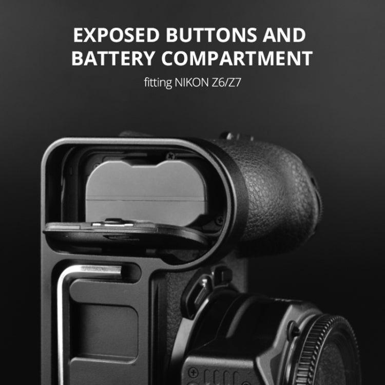YELANGU CL7 Camera Expansion Board Base L Plate for Nikon Z6 / Z7(Black) - Camera Accessories by YELANGU | Online Shopping UK | buy2fix