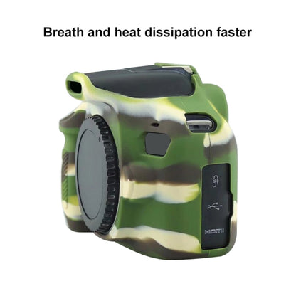 Soft Silicone Protective Case for Canon EOS 2000D (Camouflage) - Camera Accessories by buy2fix | Online Shopping UK | buy2fix