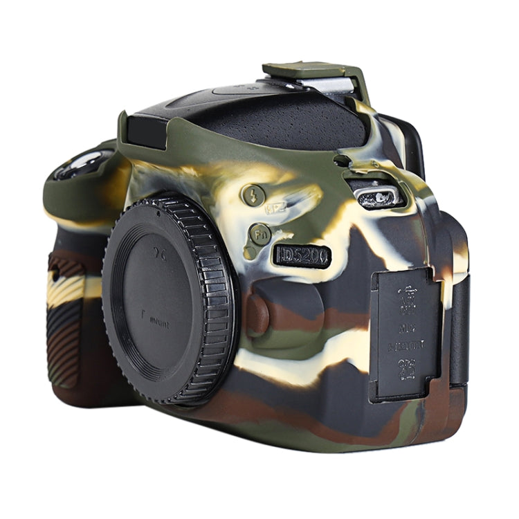 Soft Silicone Protective Case for Nikon D5200 (Camouflage) - Camera Accessories by buy2fix | Online Shopping UK | buy2fix